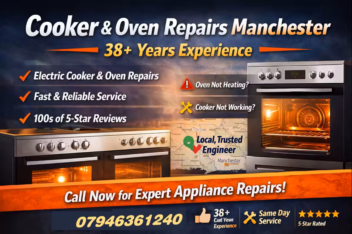 Cooker and oven repairs in Manchester - cooker repair man Cooker and oven repairs in Manchester
